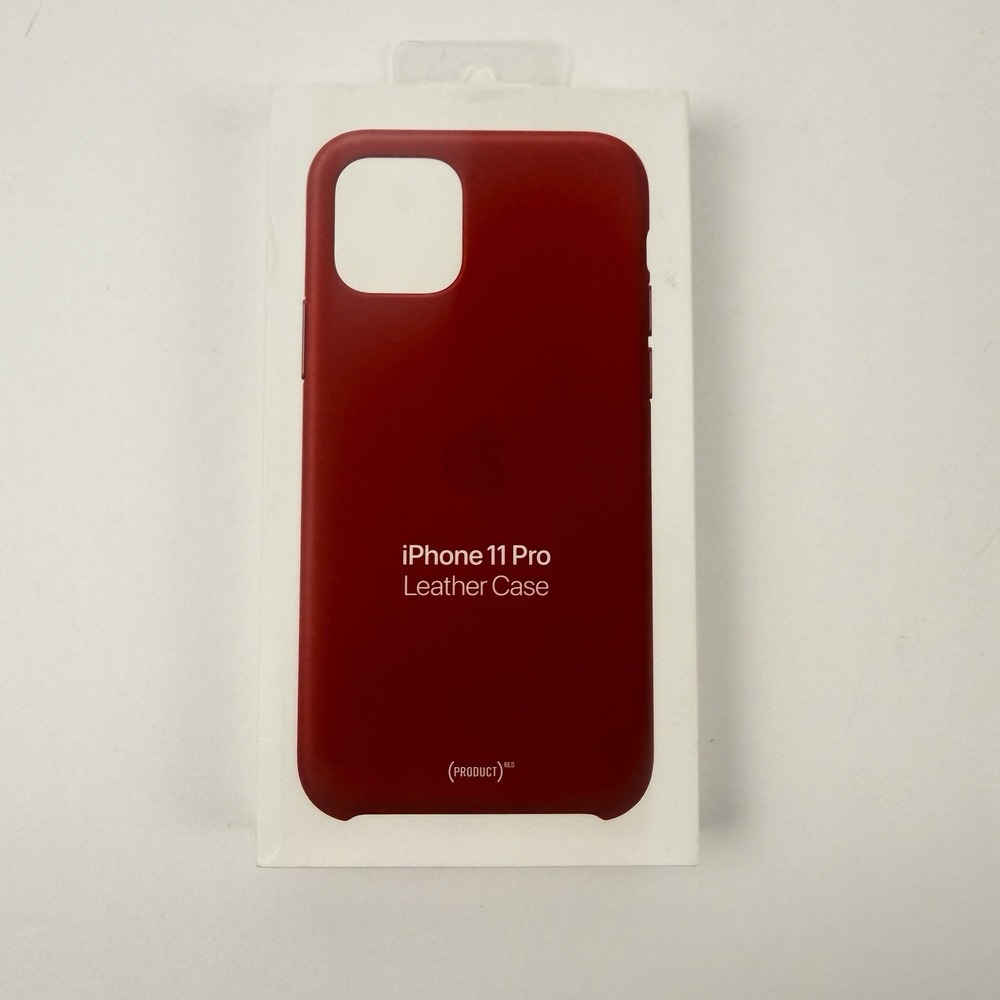 Genuine Apple iPhone 11 Pro Leather Case Red MWYF2ZM/A